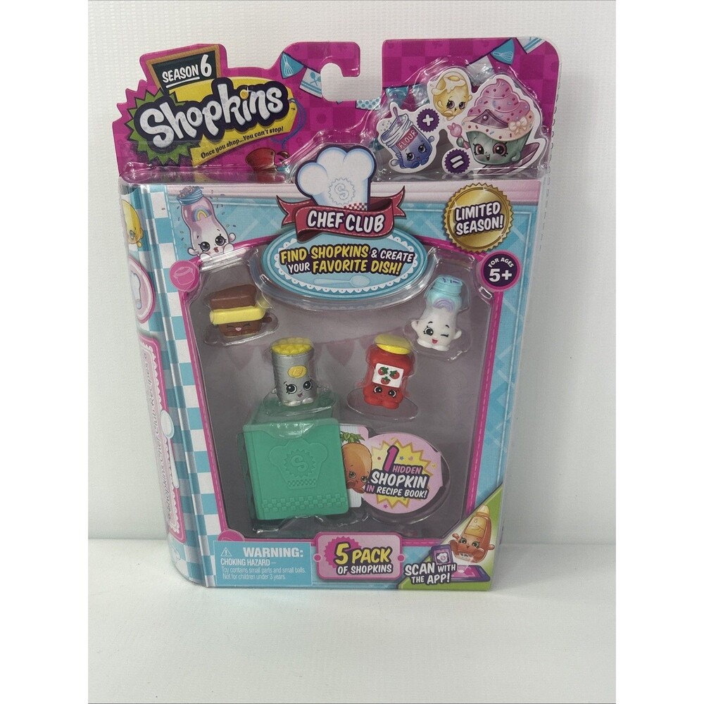 Shopkins Season 6 Chef Club 5 Pack New, Limited Season (#3)